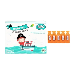 Nhuận Táo Bibo Trang Minh 4 vỉ x 5 ống - Hỗ trợ giảm táo bón ở trẻ em