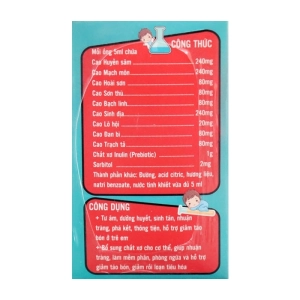 Nhuận Táo Bibo Trang Minh 4 vỉ x 5 ống - Hỗ trợ giảm táo bón ở trẻ em