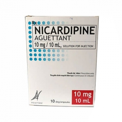 Dịch truyền Nicardipine Aguettant 10mg/10ml