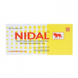 Nidal 50mg Ampharco 3 vỉ x 10 viên – Giảm đau, kháng viêm Nidal 50mg Ampharco 3 vỉ x 10 viên – Giảm đau, kháng viêm