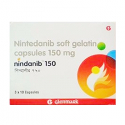 Nindanib 150mg 3 vỉ x 10 viên Nindanib 150mg 3 vỉ x 10 viên