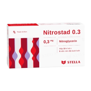 Nitrostad 0.3 Stellapharm 10 vỉ x 6 viên (Nitroglycerin)