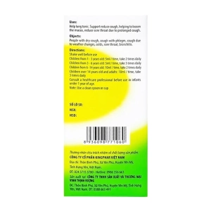 Nopanho Kingphar 125ml - Hỗ trợ bổ phế, giảm đờm Nopanho Kingphar 125ml - Hỗ trợ bổ phế, giảm đờm