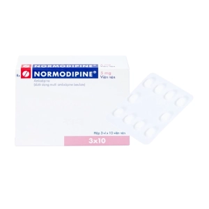 Normodipine 5mg Gedeon Richter 3 vỉ x 10 viên