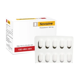 Novazine 500mg  TV.Pharm 10 vỉ x 10 viên (Paracetamol Dài)