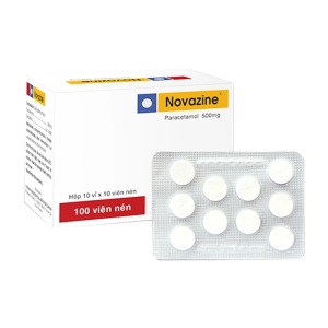 Novazine 500mg TV.Pharm 10 vỉ x 10 viên (Paracetamol Tròn)