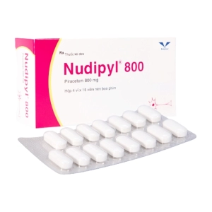 Nudipyl 800 Bidiphar 4 vỉ x 15 viên (Piracetam)