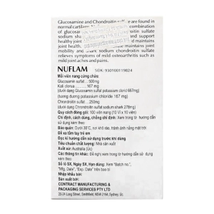 Nuflam Zifam 10 vỉ x 10 viên Nuflam Zifam 10 vỉ x 10 viên