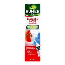 Nước biển xịt mũi người lớn Humer 050 Block Nose Hypertonic Adults Chai 50ml
