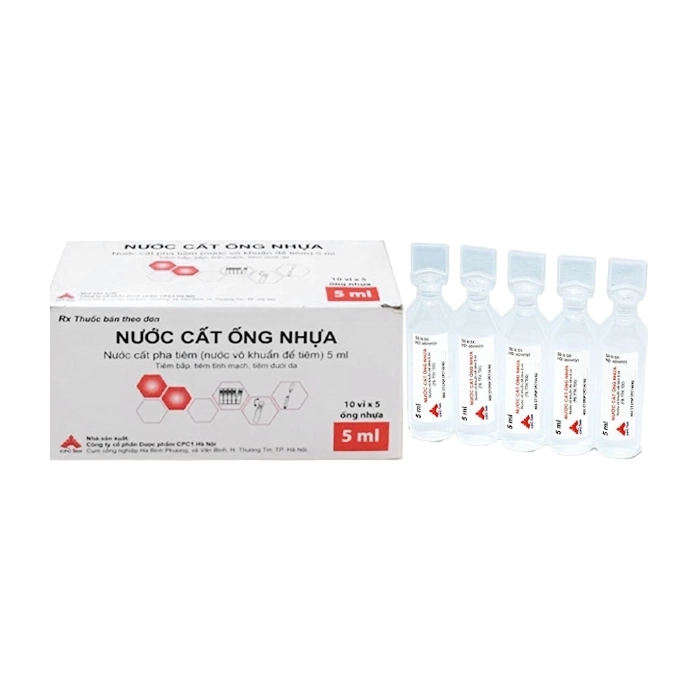 Nước Cất Ống Nhựa CPC1 Hà Nội 50 ống x 5ml