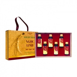 Nước Cốt Sâm Dây Ngọc Linh Saponin Langbiang Food 6 chai x 60ml (túi cứng)