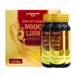 Nước Cốt Sâm Dây Ngọc Linh Saponin Langbiang Food 6 chai x 60ml