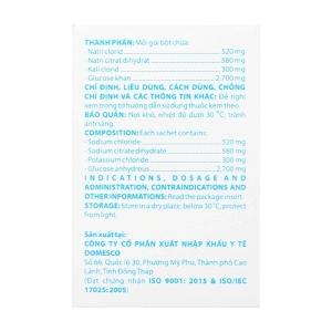 Oresol 245 Domesco 20 gói x 4.1g