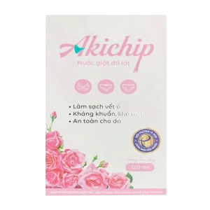Nước Giặt Đồ Lót Akichip Vitath 120ml (hương hoa hồng)