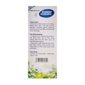 Nước Súc Miệng Essoral Nano Bạc Fobelife 250ml Nước Súc Miệng Essoral Nano Bạc Fobelife 250ml