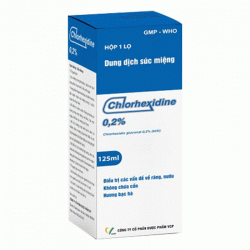 Chlorhexidine 0.2% VCP 125ml - Nước súc miệng Chlorhexidine 0.2% VCP 125ml - Nước súc miệng
