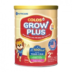 Nutricare Colos24h Grow Plus +2 850g - Bổ sung dinh dưỡng cho trẻ nhẹ cân thấp còi