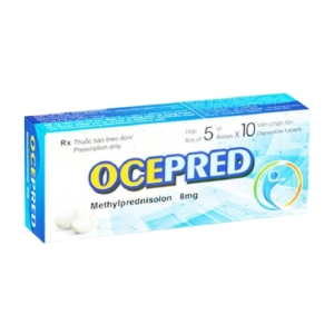 Ocepred 8mg 5 vỉ x 10 viên Ocepred 8mg 5 vỉ x 10 viên