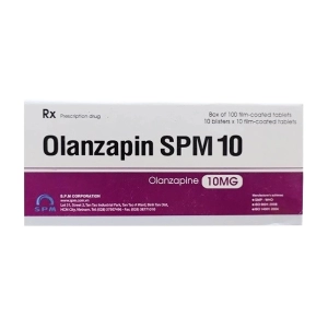 Olanzapin SPM 10 10 vỉ x 10 viên (Olanzapine)