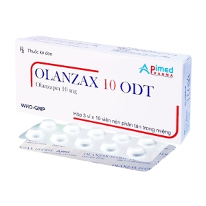 Olanzax 10 ODT Apimed 3 vỉ x 10 viên (Olanzapin)