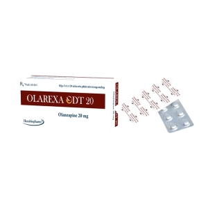 Olarexa ODT 20 Herabiopharm 3 vỉ x 10 viên (Olanzapine)