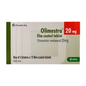 Olimestra 20mg Film Coated Tablet Krka 2 vỉ x 15 viên (Olmesartan medoxomil)