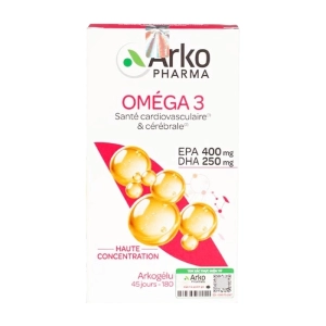Omega 3 Arkogelules Arkopharma 180 viên - Viên bổ sung dầu cá