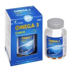 Omega 3 CoQ10 IsoPharco 100 viên -  Viên uống hỗ trợ sức khỏe tim mạch