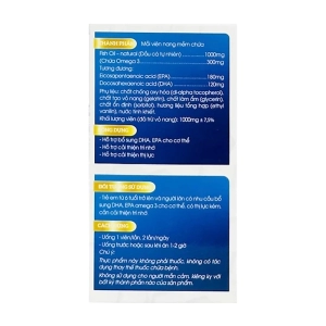 Omega-3 Kingphar 60 viên - Hỗ trợ bổ sung DHA, EPA cho cơ thể