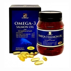 Omega 3 Salmon Oil Dr.Natural 180 viên – Bổ sung omega-3, DHA từ dầu cá hồi tự nhiên Omega 3 Salmon Oil Dr.Natural 180 viên – Bổ sung omega-3, DHA từ dầu cá hồi tự nhiên