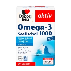 Omega-3 Seefischol 1000 Doppelherz 80 viên - Hỗ trợ tăng cường thị lực