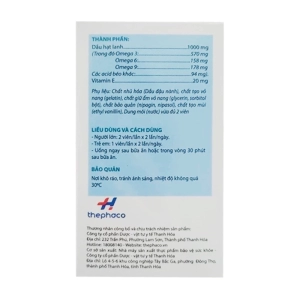 Omega 369 Thephaco lọ 60 viên - Hỗ trợ sức khỏe tim mạch