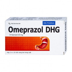 Omeprazol 20mg DHG 3 vỉ x 10 viên Omeprazol 20mg DHG 3 vỉ x 10 viên