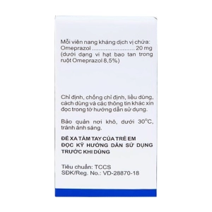 Omeraz 20 Boston Pharma 5 vỉ x 4 viên (Omeprazole)
