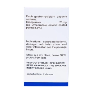 Omeraz 20 Boston Pharma 5 vỉ x 4 viên (Omeprazole)