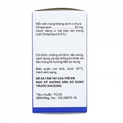 Omeraz 20mg Boston Pharma 5 vỉ x 4 viên - Trị trào ngược dạ dày, thực quản Omeraz 20mg Boston Pharma 5 vỉ x 4 viên - Trị trào ngược dạ dày, thực quản