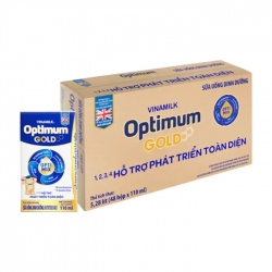 Optimum Gold Vinamilk 48 hộp x 110ml - Hỗ trợ phát triển toàn diện