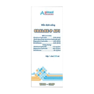 Oralox-P Api Apimed chai 250ml (Nhôm hydroxit + Magnesi hydroxyd + Simethicon)