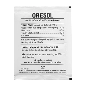 Oresol Bidiphar 1 gói x 27.9g