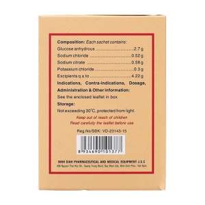 Oresol New Bidiphar 20 gói x 4.22g