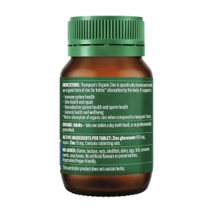 Organic Zinc Thompsons 80 viên - Viên uống kẽm hữu cơ