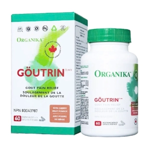 Tpbvsk giúp hỗ trợ bệnh Gout Organika Goutrin, Hộp 60 viên