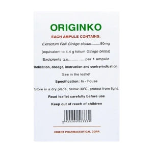 Originko 80mg Phương Đông 20 ống x 10ml (Ginkgo biloba)
