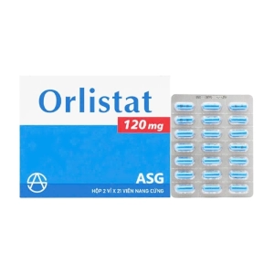 Orlistat 120mg Asta Healthcare 2 vỉ x 21 viên Orlistat 120mg Asta Healthcare 2 vỉ x 21 viên
