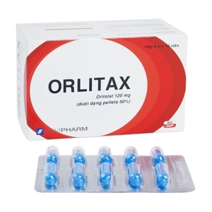 Orlitax 120mg Davipharm 6 vỉ x 10 viên (Orlistat)