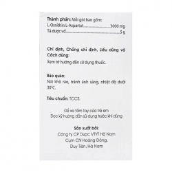 Ornihepa Hà Nam 20 gói x 5g - Trị tăng ammoniac