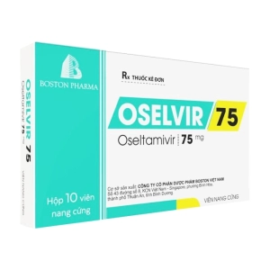 Oselvir 75 Boston Pharma 1 vỉ x 10 viên (Oseltamivir)