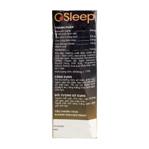 OSleep 5 vỉ x 4 viên - Hỗ trợ an thần, ngủ sâu giấc OSleep 5 vỉ x 4 viên - Hỗ trợ an thần, ngủ sâu giấc
