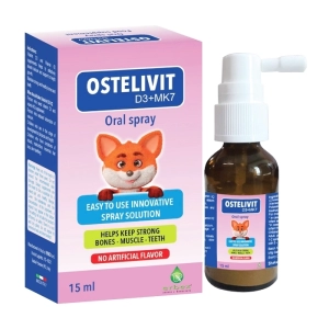 Ostelivit D3+MK7 Erbex 15ml - Bổ sung Vitamin D3, Vitamin K2