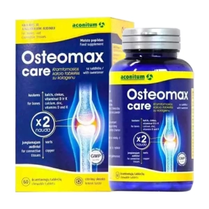 Osteomax Care Aconitum 60 viên - Viên nhai bổ sung canxi